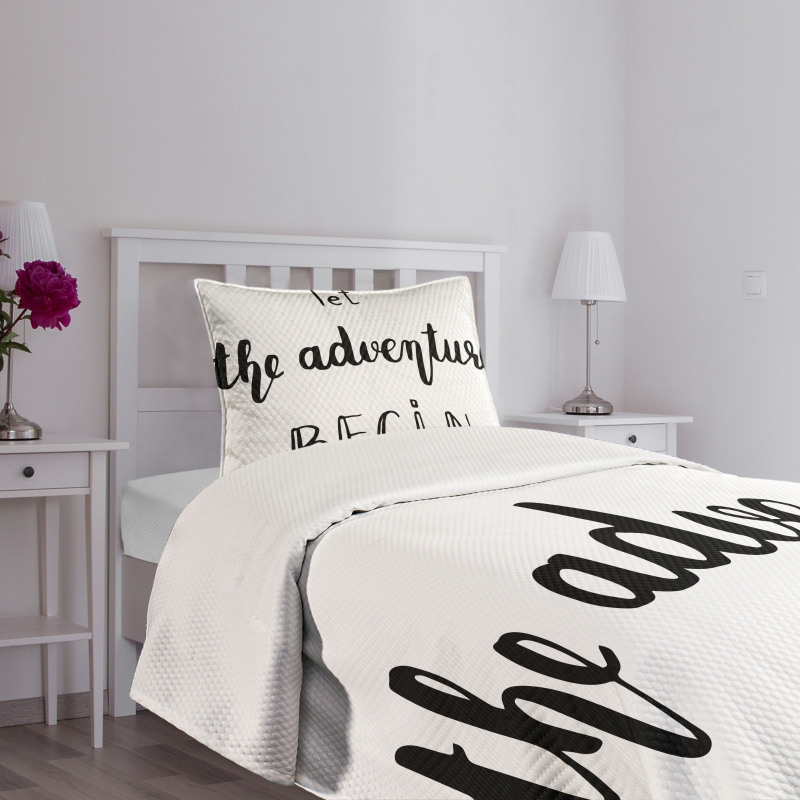 Wise Words Doodle Bedspread Set