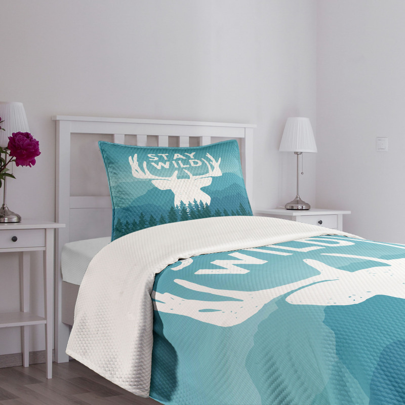 Scenic Wild Forest Bedspread Set