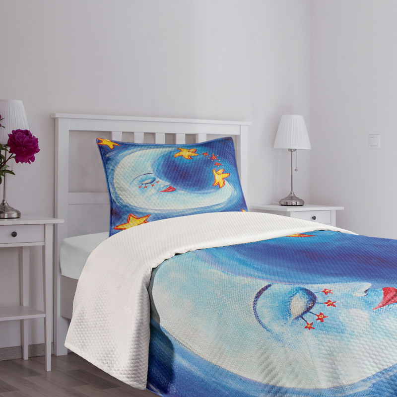 Cartoon Vibrant Star Dance Bedspread Set