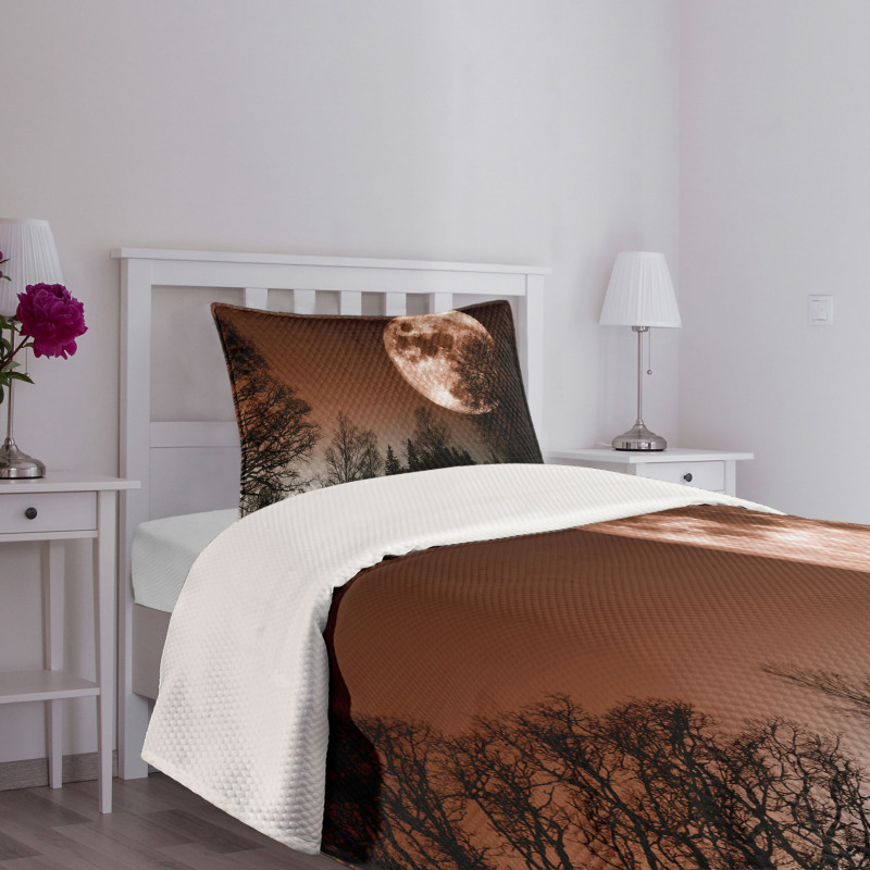 Abstract Colored Forest Bedspread Set