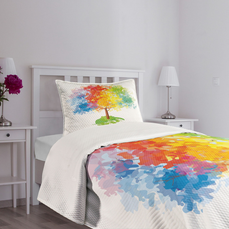 Abstract Tree Nature Bedspread Set