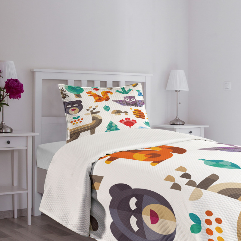 Cheerful Pop Art Design Bedspread Set