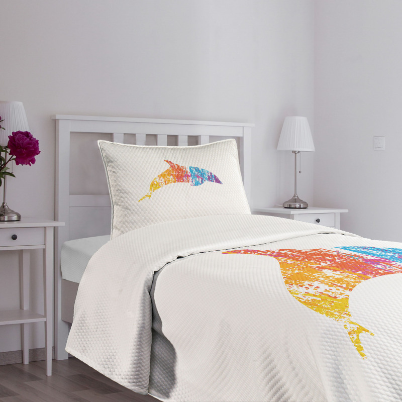 Marine Animal Design Bedspread Set