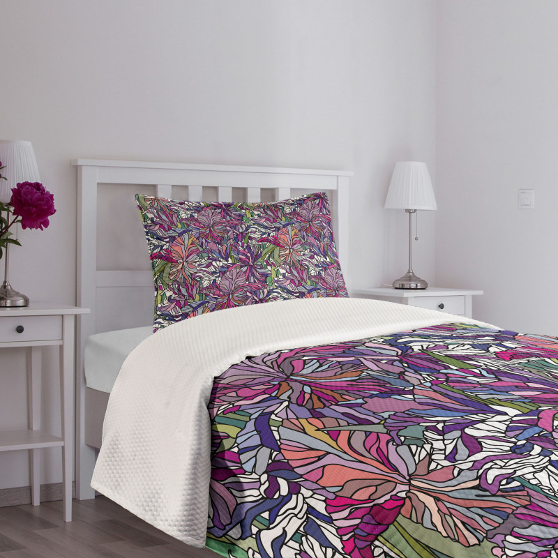 Tropical Jungle Bouquet Bedspread Set