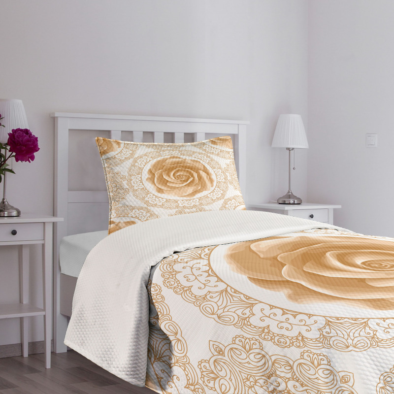Rose Florets Bedspread Set