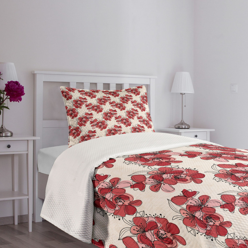 Birth of the Nature Design Bedspread Set