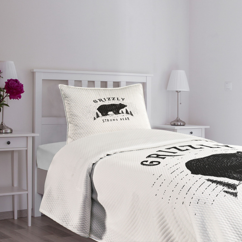 Strong Wild Animal Forest Bedspread Set