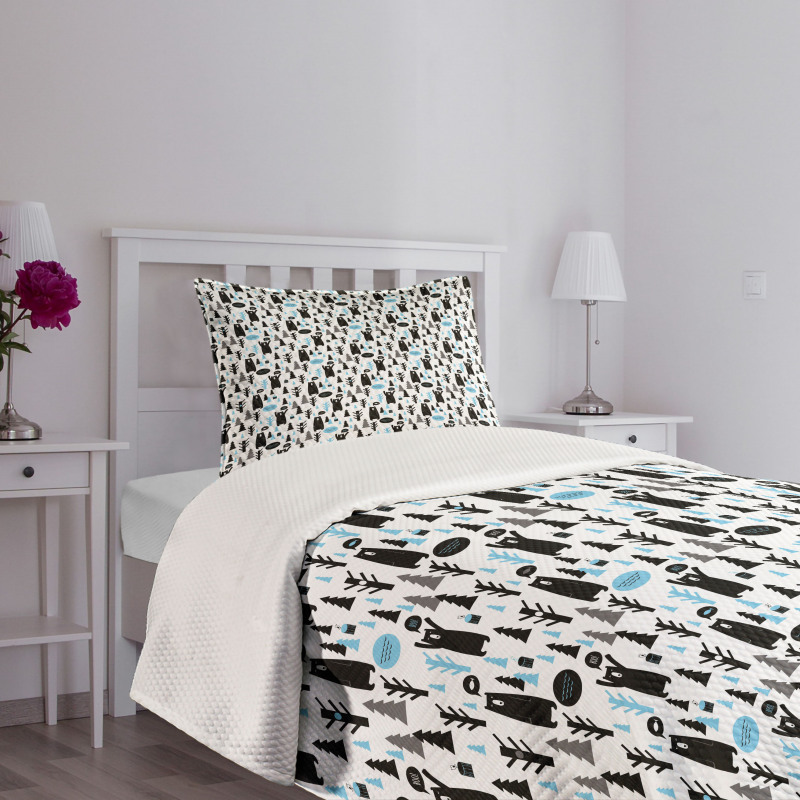 Modern Forest Animals Joy Bedspread Set