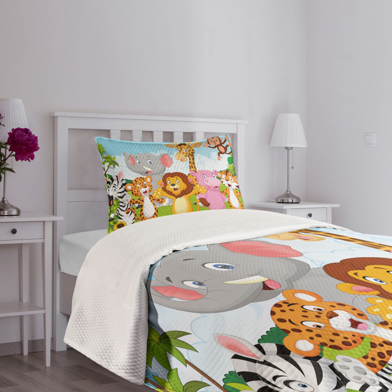 Comic Savannah Bedspread Set