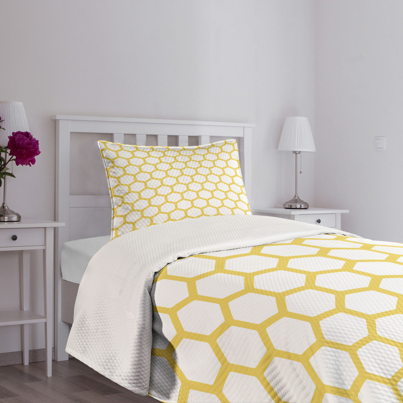 Hexagonal Comb Bedspread Set