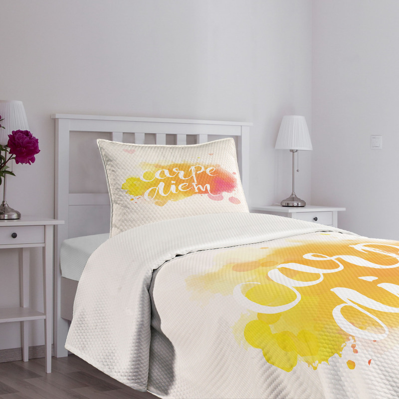 Carpe Diem Art Bedspread Set