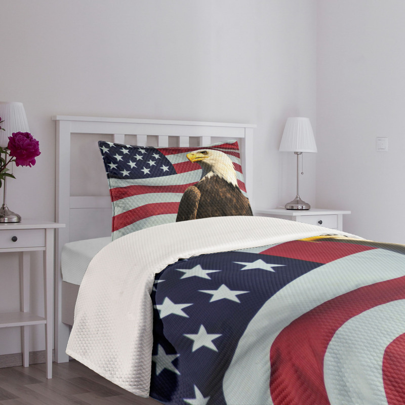 US Flag Country Bedspread Set