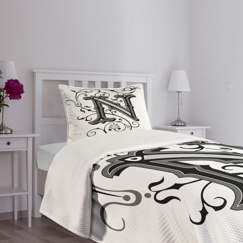 Dark Color Palette N Bedspread Set