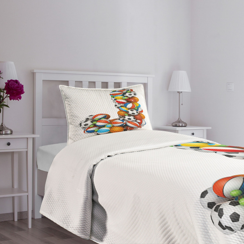 Sporting Theme J Bedspread Set