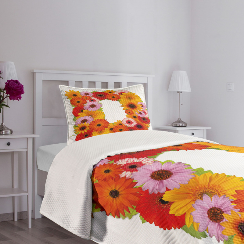 Summer Chamomile Petals Bedspread Set