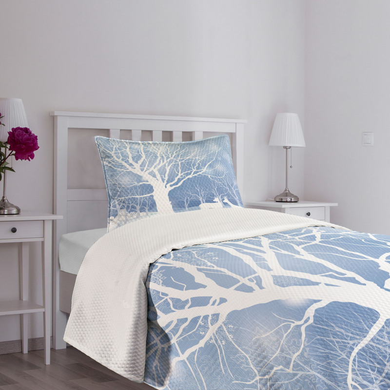 Abstract Winter Deer Bedspread Set