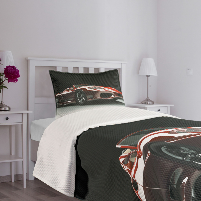 Automotive Industry Theme Bedspread Set