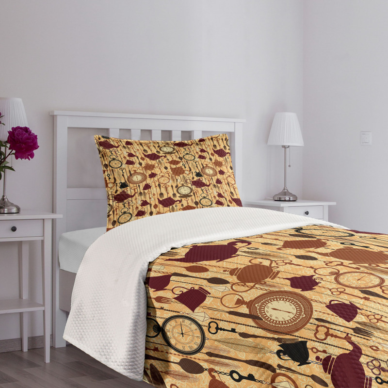 Breakfast Brunch Time Bedspread Set