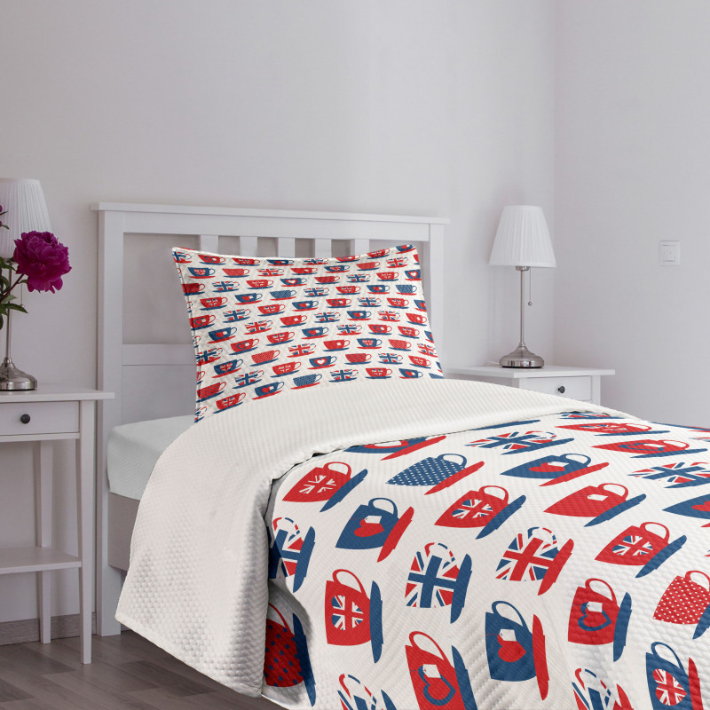 Britain Teacups Bedspread Set