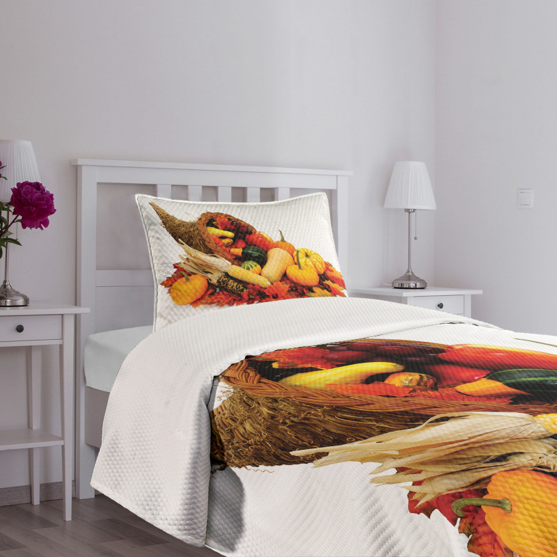 Thanksgiving Photograph Bedspread Set