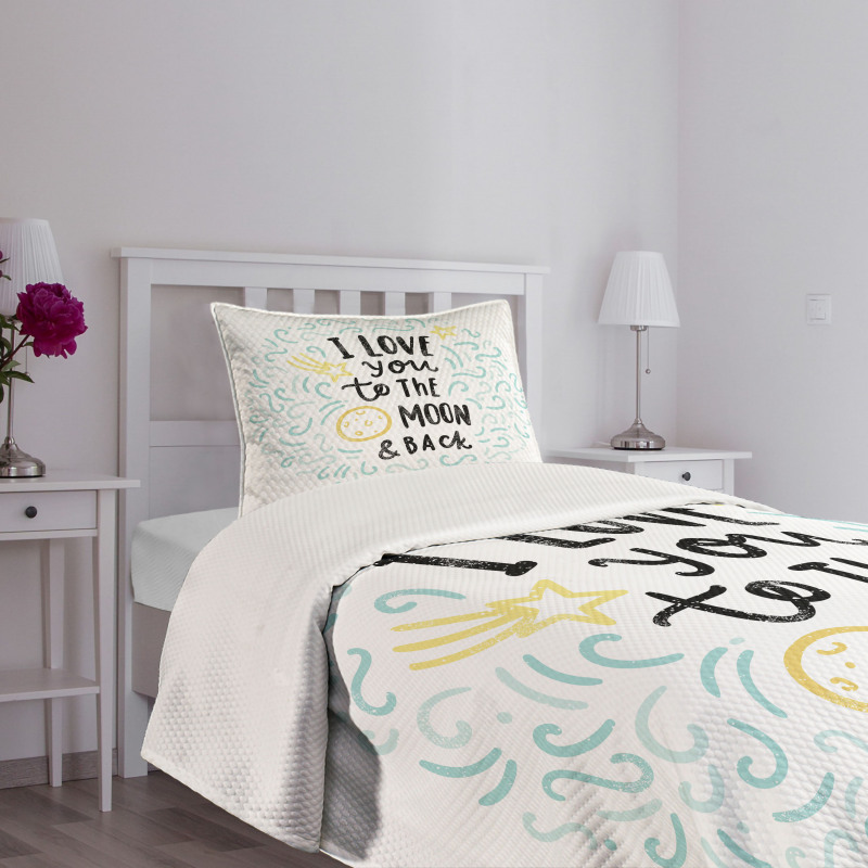 Cartoon Sibling Love Bedspread Set