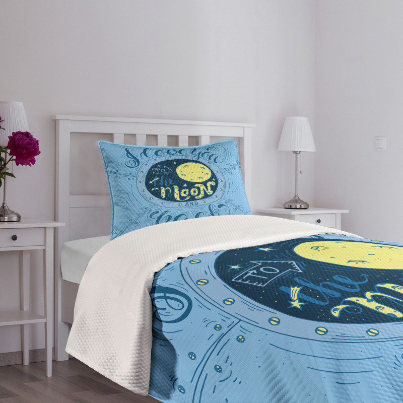 Astronomy Space Map Bedspread Set