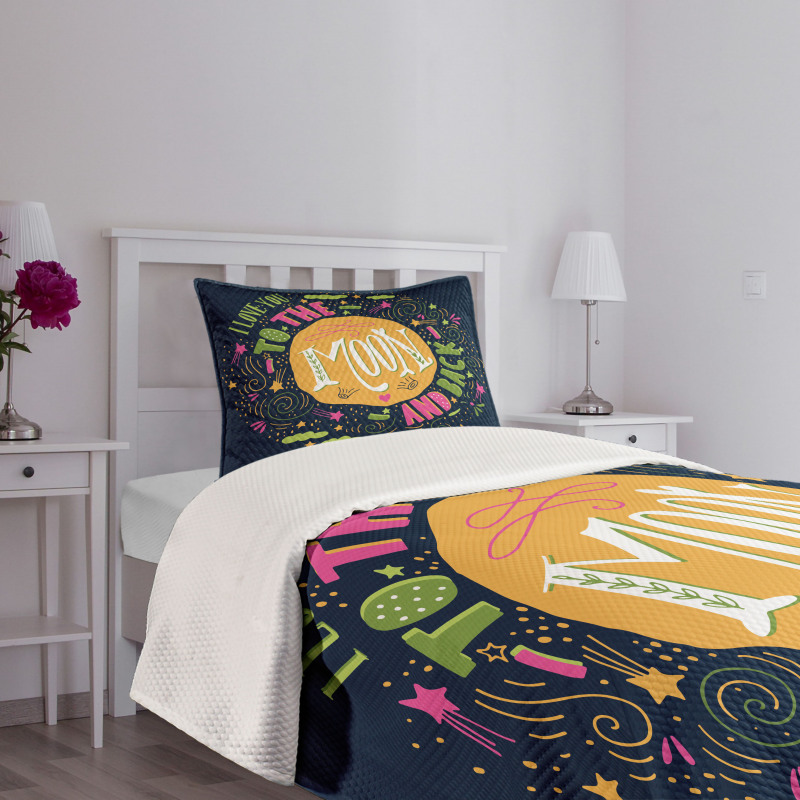 Romance Shapes Bedspread Set