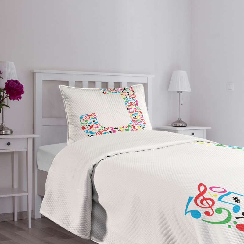 J Typography Bedspread Set