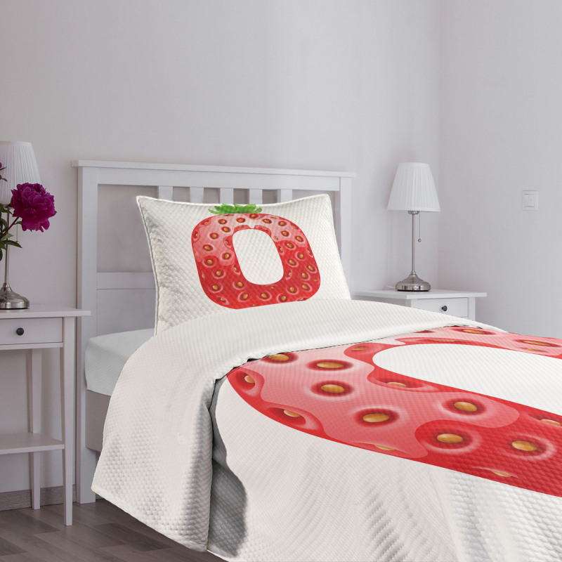 Vibrant Fruit Capital Bedspread Set