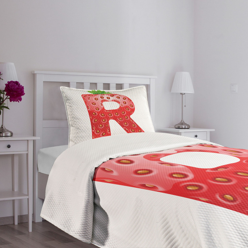 Food Elements Capital Bedspread Set