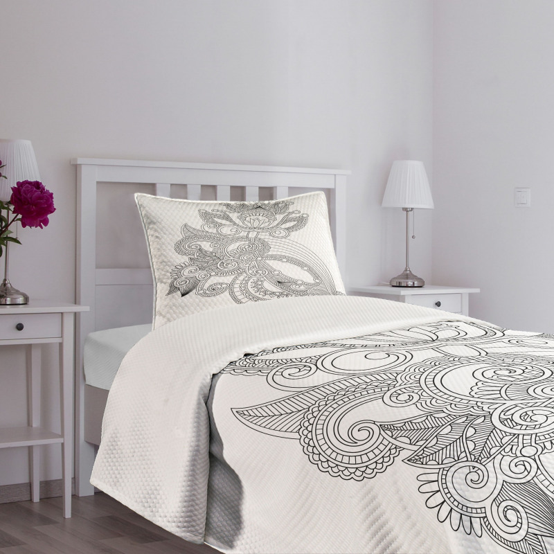 Blossoming Organic Nautre Bedspread Set