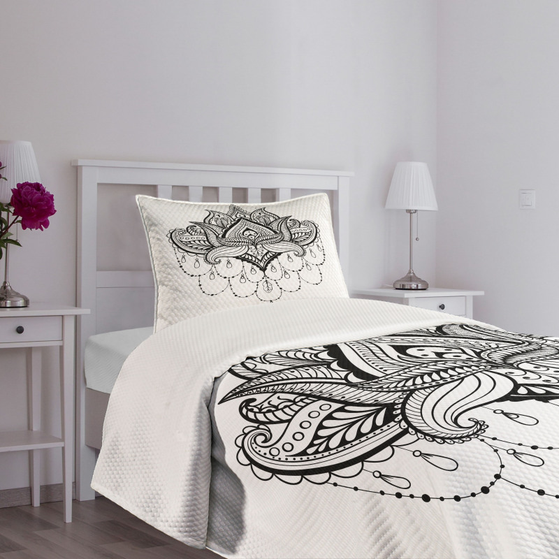 Lotus Flower Culture Bedspread Set