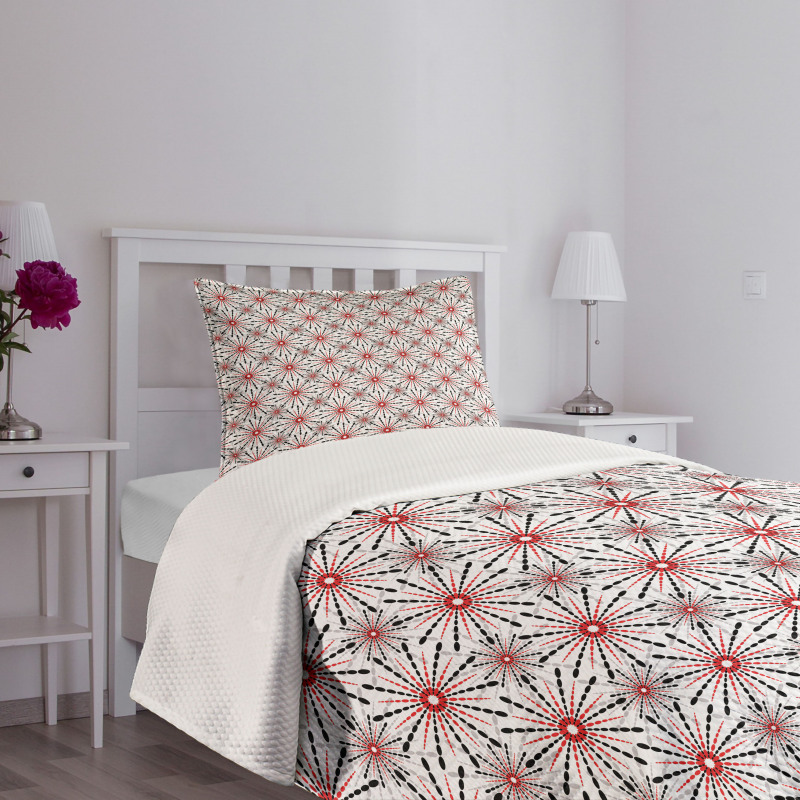 Trippy Flower Bedspread Set