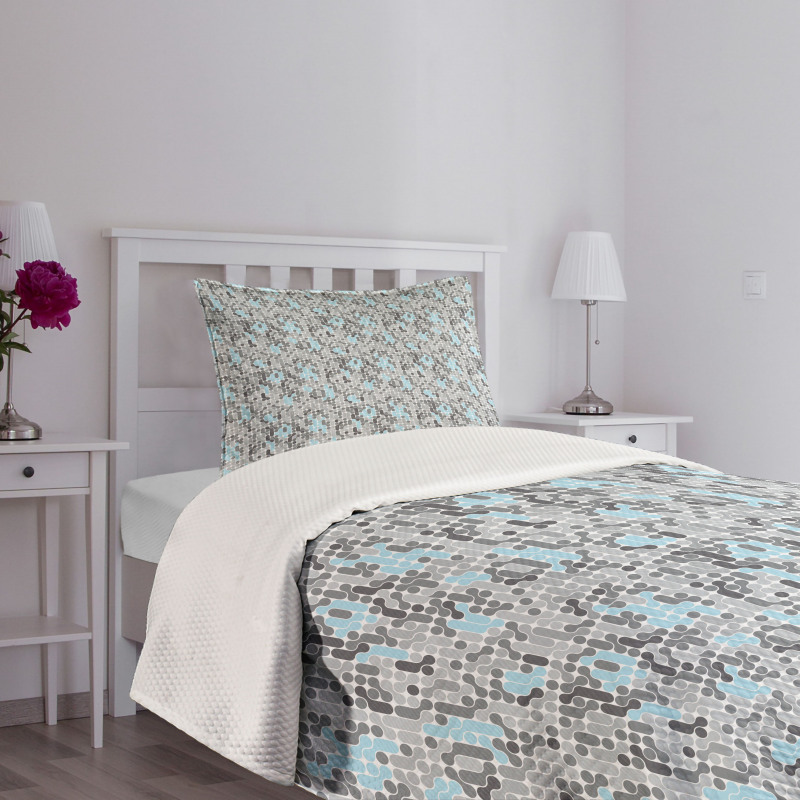 Modern Circular Maze Bedspread Set