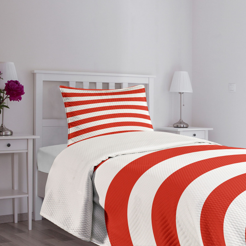 American Flag Design Bedspread Set