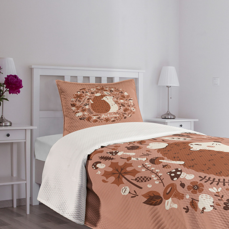 Autumn Elements Pine Bedspread Set