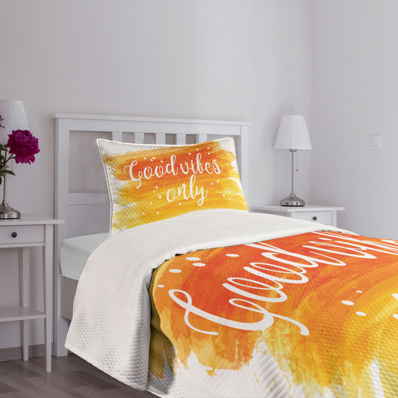 Modern Watercolor Bedspread Set