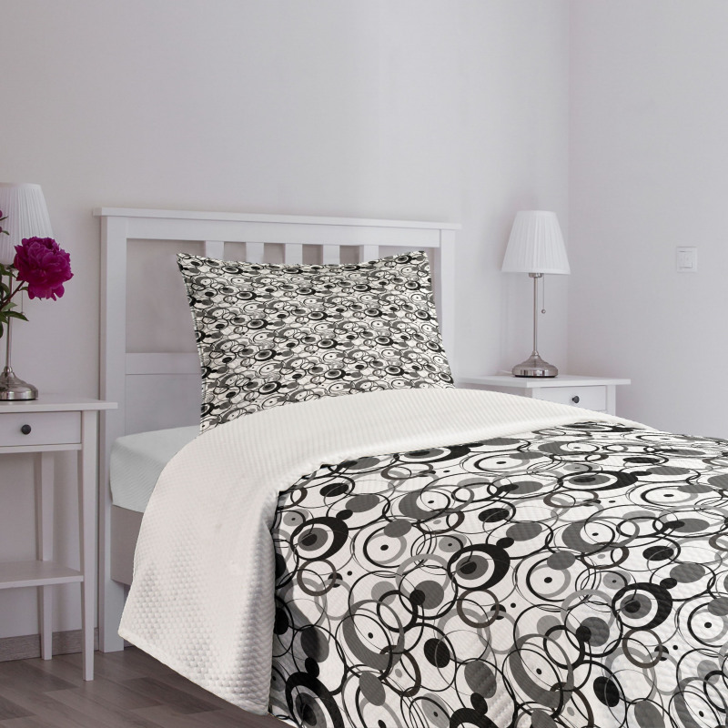 Circles Dots Modern Bedspread Set