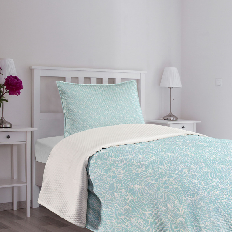 Waves Lines Swirls Bedspread Set