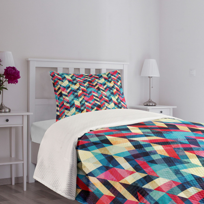 Hipster Zigzag Chevron Bedspread Set