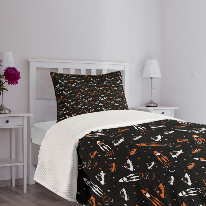 Traveling into the Cosmos Bedspread Set