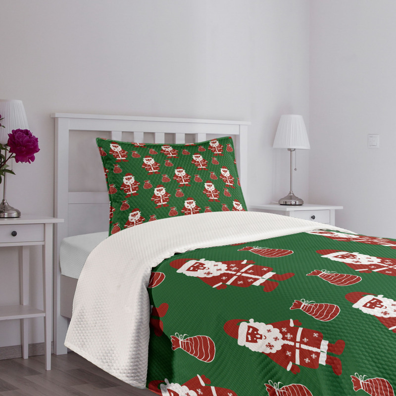 Santa Claus Present Bedspread Set