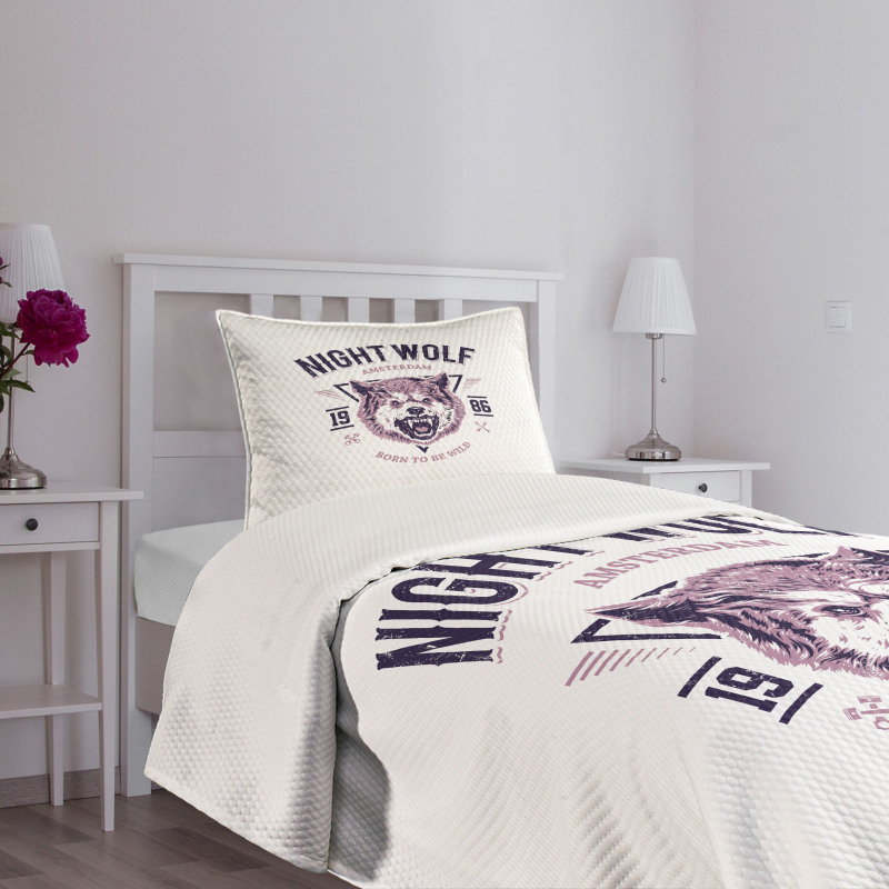 Roaring and Angry Animal Bedspread Set