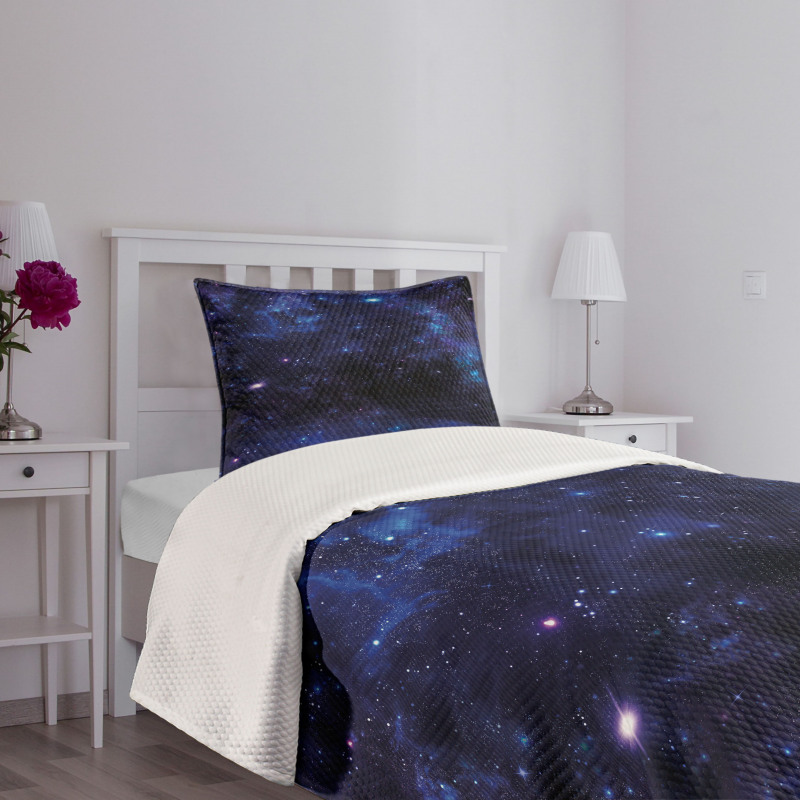 Abstract Stars and Nebula Bedspread Set