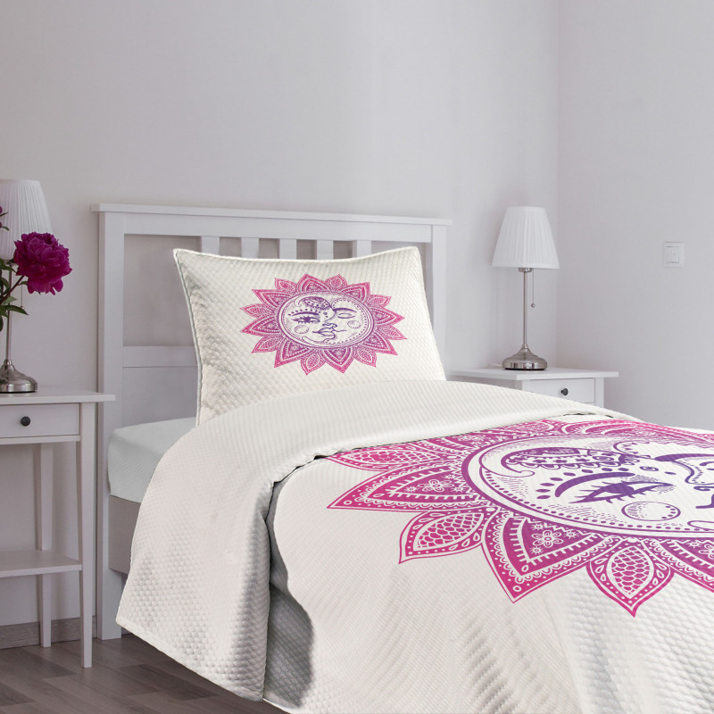 Celestial Elements Floral Bedspread Set