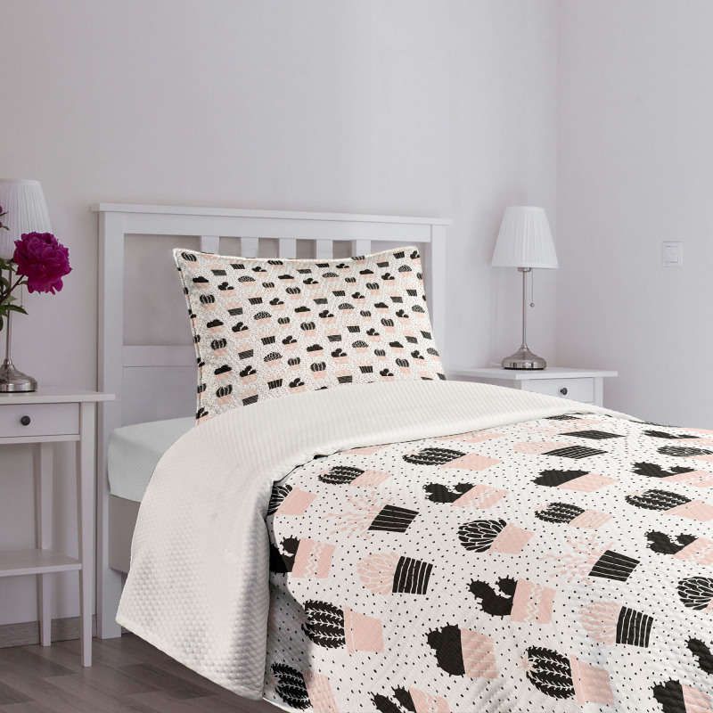 Foliage Silhouettes Bedspread Set