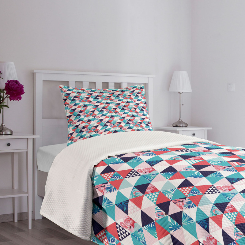 Triangles Beach Mosaic Bedspread Set