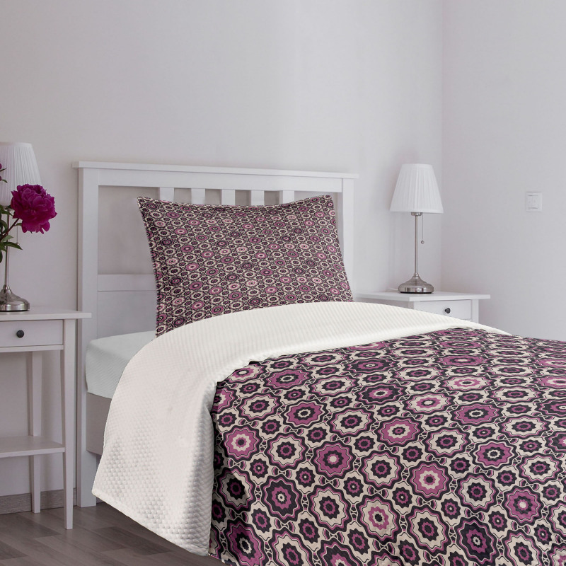 Flowering Nature Motifs Bedspread Set