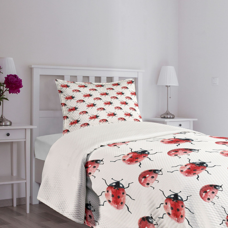 Lady Bug Insect Bedspread Set