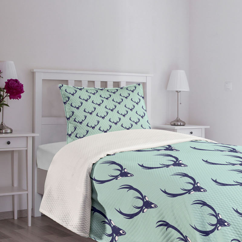 Abstract Creature Motif Bedspread Set